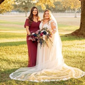 David’s bridal, bridesmaid dress.